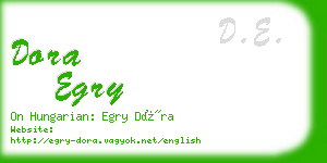 dora egry business card